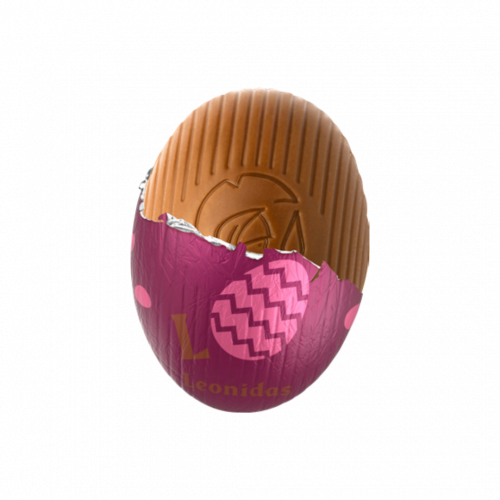 Mini Ou cu Zahar Pocnitor si Ciocolata cu Lapte Leonidas