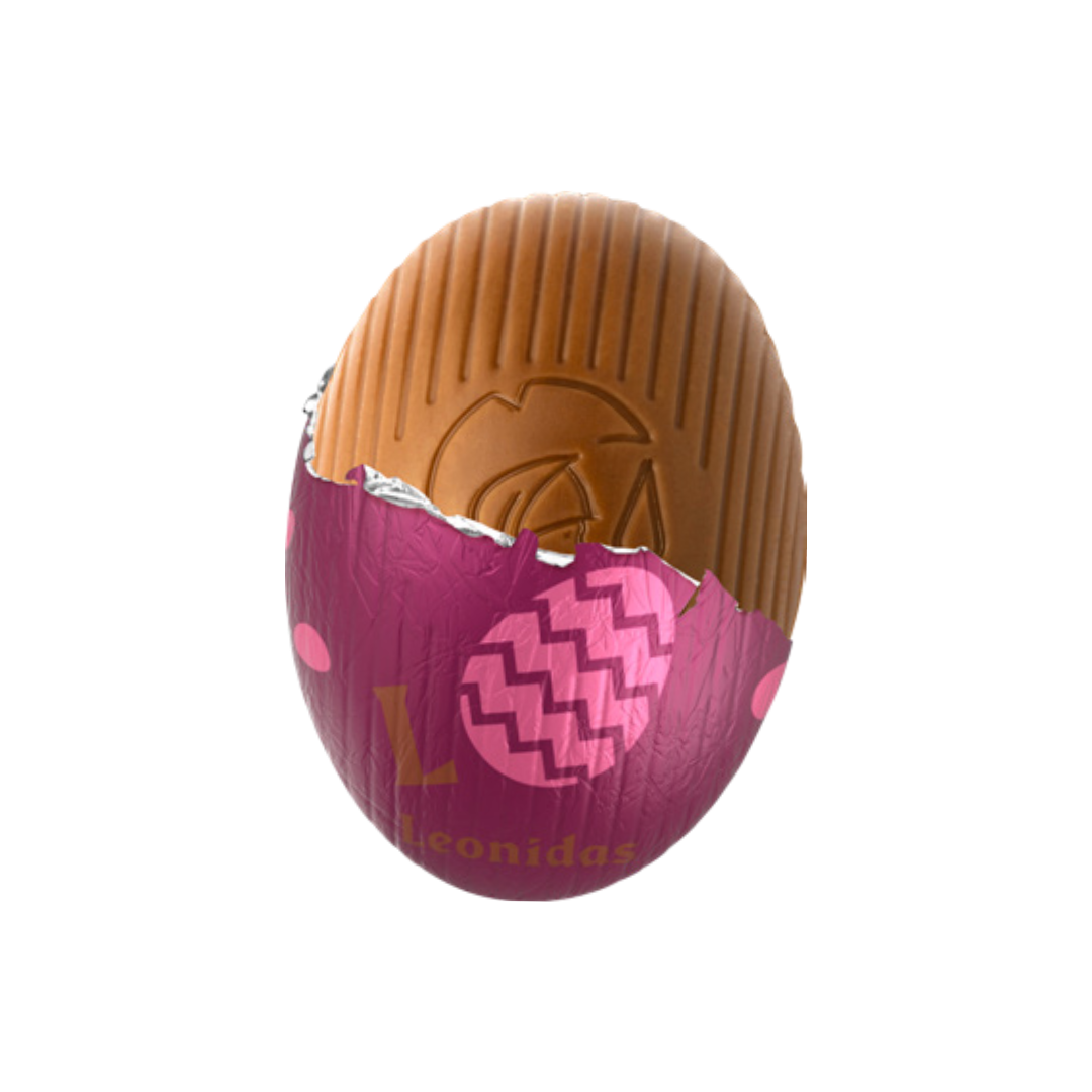 Mini Ou cu Zahar Pocnitor si Ciocolata cu Lapte Leonidas