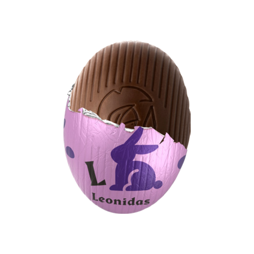 Mini Ou cu Crema de Violete si Ciocolata Neagra Leonidas