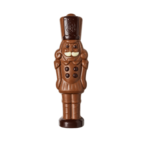 Nutcracker L 100g - Figurină Crăciun Spărgător de Nuci Ciocolată Belgiană Lapte Leonidas