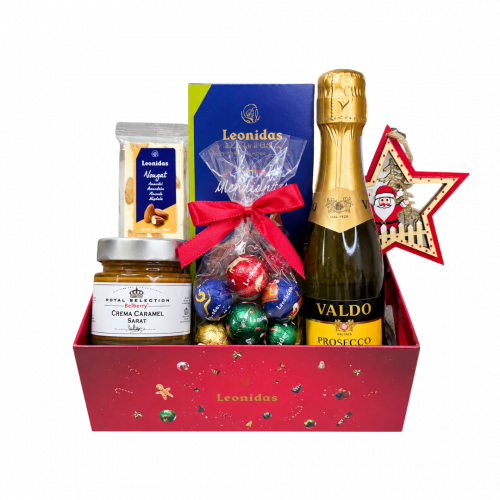 Gift Joy 2 SGR - Coș Cadou de Crăciun Leonidas