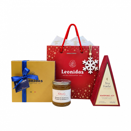 Gift M3 - Coș Cadou De Crăciun Leonidas
