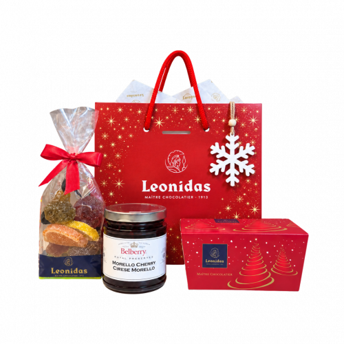 Gift M4 - Coș Cadou De Crăciun Leonidas