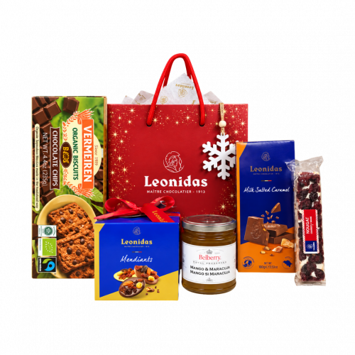 Gift M5 - Coș Cadou De Crăciun Leonidas