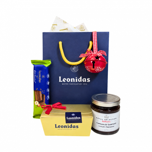 Gift S2 - Coș Cadou De Crăciun Leonidas