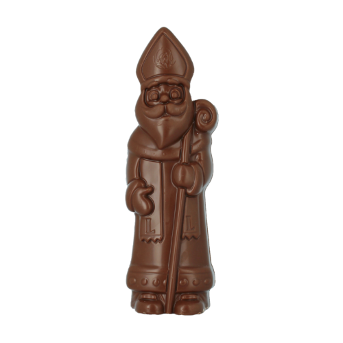 Moș Nicolae 150g - Figurină Ciocolată Belgiană Lapte Leonidas