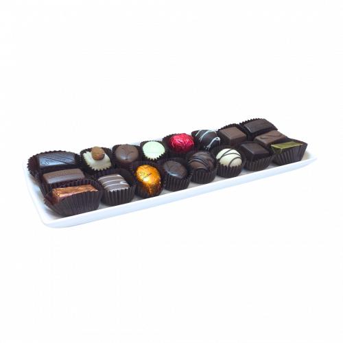 Platou Selection - Platou Ceramic 18 Praline Belgiene Asortate Leonidas 255g
